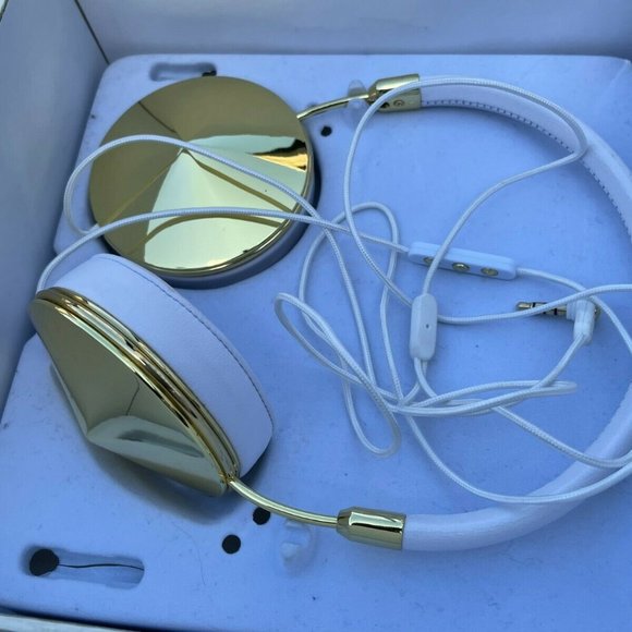 FRENDS Tylor White Leather Over-the-Ear Headphones White/Gold made for A… - Picture 5 of 12